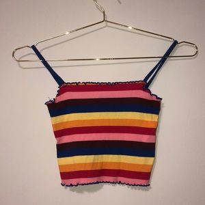 Rainbow Topshop Tubetop ❤️💛💚💜